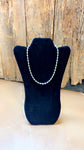 Sterling Silver Designer Bead Necklace 18”+2” extender