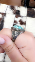 Ring-Teardrop Turquoise-Size 10