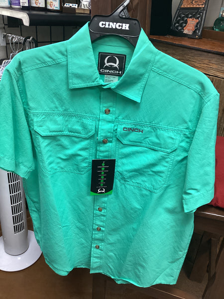 Cinch Arena Flex Turquoise Shirt