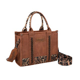 Wrangler Leopard Print Brown Crossbody