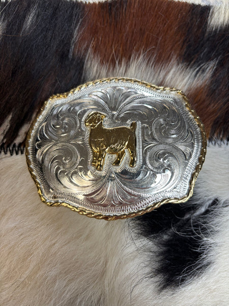 Goat With Horns Belt Buckle