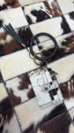 Cowhide Wristlet with Tassle