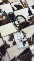 Cowhide Wristlet with Tassle