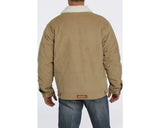 Men’s Cinch Light Brown Corduroy Fleece Lined Jacket