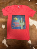 Merry Christmas Cactus V-Neck T-Shirt