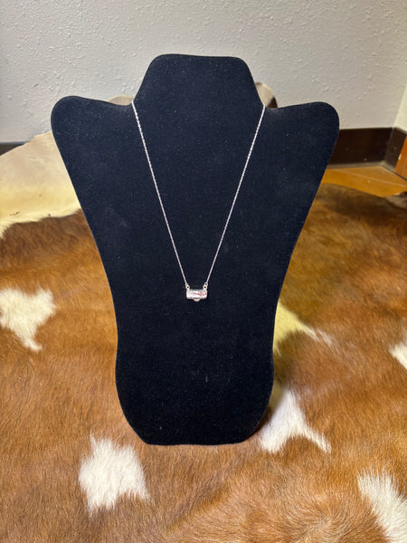 Wild Horse Bar-Sterling Silver Necklace