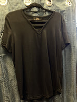 L&B Crossed Basic Black T-Shirt