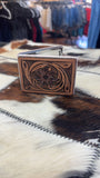 Hand Tooled Leather Mirror