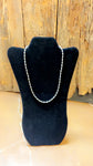 Sterling Silver Designer Bead Necklace20”+2” extender