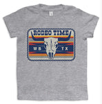 Kids Rodeo Time Skull Patch T-Shirt