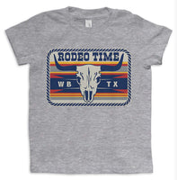 Kids Rodeo Time Skull Patch T-Shirt
