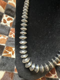 Sterling Silver Graduated Designer Pearl Necklace 20”+2” Extender