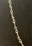 Sterling Silver Rope Necklace 18”