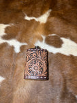 9 oz Leather covered flasks