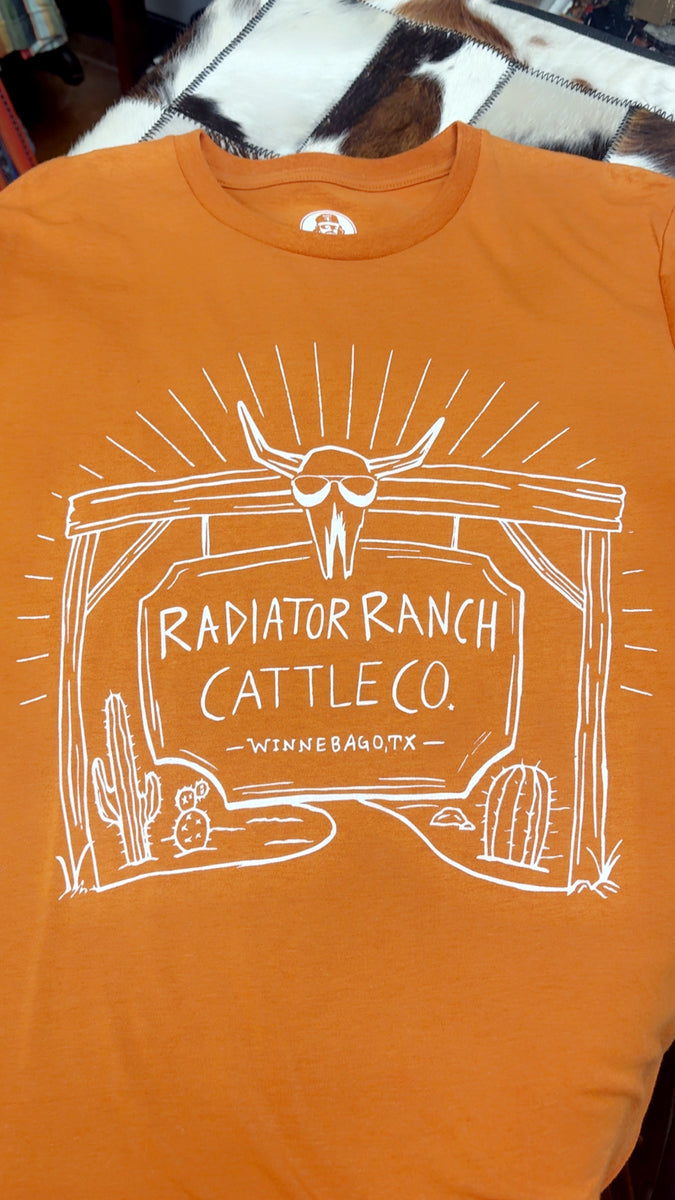 Orange Radiator Ranch T-Shirt – Rustic Cactus Family Western Boutique