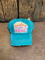 Sunshine and Whiskey Turquoise Hat
