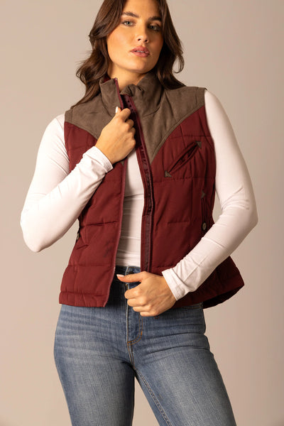 Kimes Lenora Maroon Vest