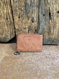 Small Wrangler Cow Print Keychain Wallet