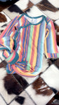 Copper Pearl Serape Knotted Gown
