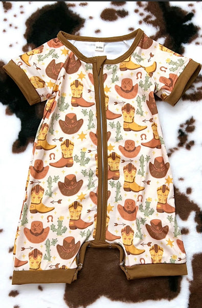 Cowboy and Cactus Onesie