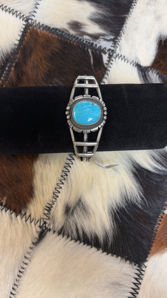 Alana Yellow Turquoise Sterling Silver Cuff Bracelet