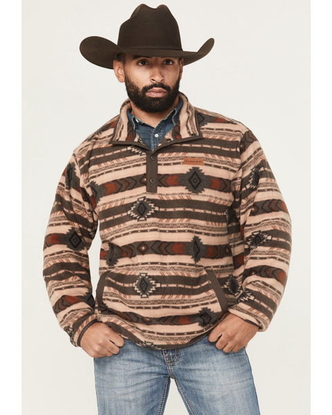 Cinch Mens Southwestern Print 1/4 Snap Fleece Pullover