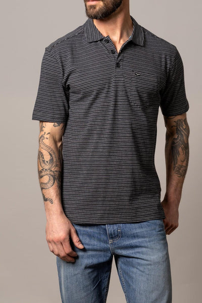 Kimes Ranch Mens Harlan Black Short Sleeve