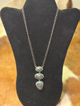 Blue moon Turquoise -Sterling Silver Necklace