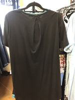 L&B Basic Black Crisscross Dress