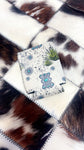 Silver and Turquoise Koozie