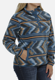 Cinch Women’s Aztec Teal Fleece Pullover