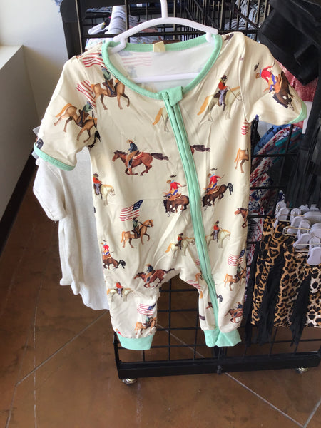 Rodeo Contestant Cream Onesie