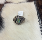 Ring - S/S Kingman Turquoise-Size6.5