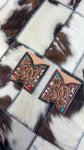 Handtooled leather Card Holder