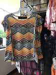 L&B Aztec Shirt With Fringe