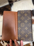 Vintage LV Monogram Porte Yen 3 Cartes Credit Bifold Long Wallet