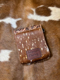 American Darling leather and cowhide crossbody