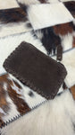 Small Brown Boot-stitched Leather Wallet