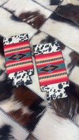 Aztec and Cowhide Slimcan Koozie