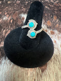 Mojave turquoise bypass ring