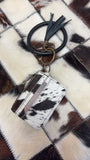 Cowhide Wristlet with Tassle