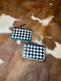 Small Checkered Wallet