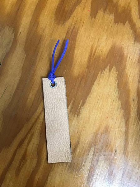 Leather bookmark