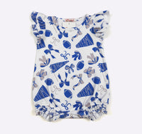 Go Team Baby Romper - Blue