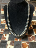 Sterling Silver Graduated Designer Pearl Necklace 20”+2” Extender