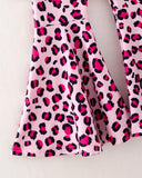 Kids Pink Cheetah Bellbottoms