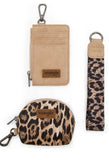 Wrangler Tan and Leopard Wristlet Coin Purse and Card Holder