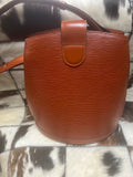 LV Epi Cluny Shoulder Bag - Brown