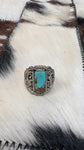 Ring - Silver Kingman Turquoise-Size 8