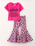 Kids Pink ATTITUDE T-shirt